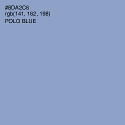 #8DA2C6 - Polo Blue Color Image